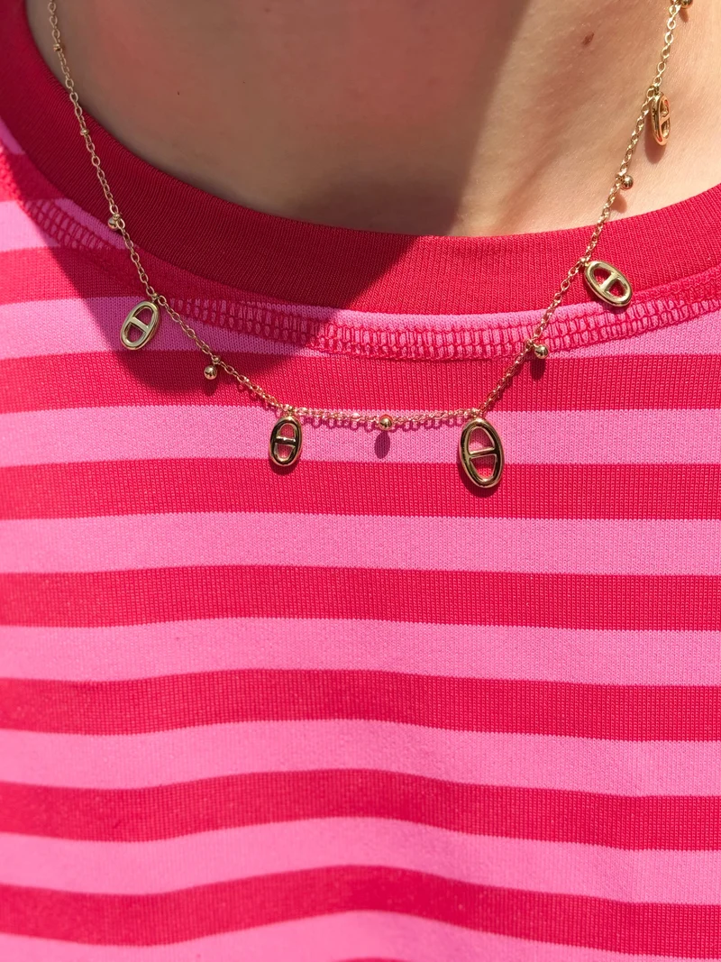 Collier ras de cou marine