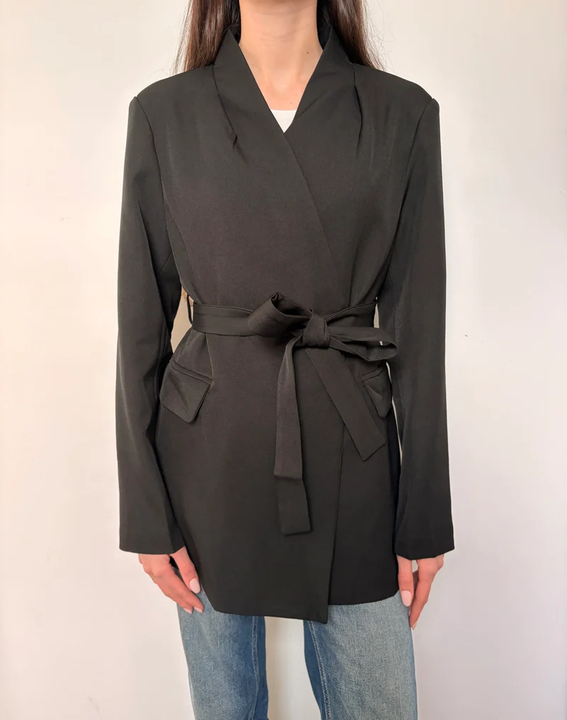 Blazer à ceinture